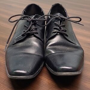 Calvin Klein Size 9.5 Black Patent Leather Brodie Oxfords